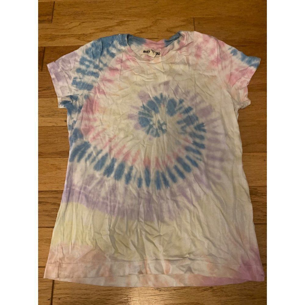 Rivet & Thread women's light tie dye short sleeve cotton blend t-shirt sz small